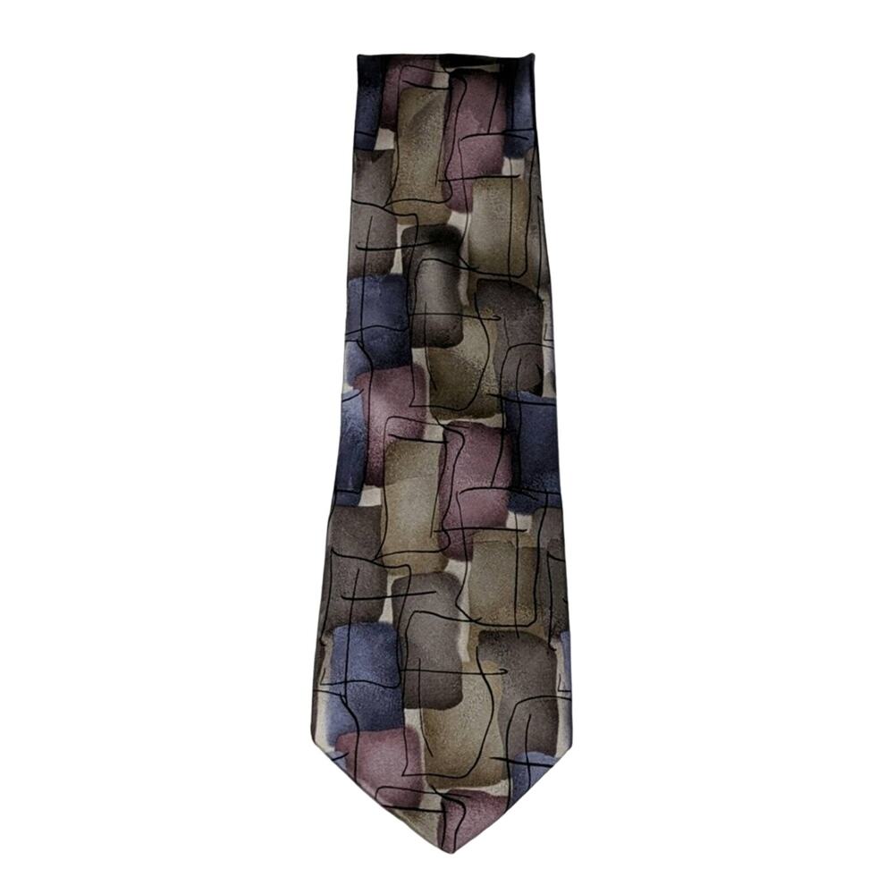 J. Garcia Malachite Silk Tie - FLAW
